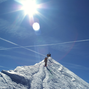 Na vrcholu Mont Blancu