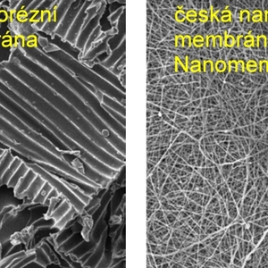 Srovnání mebrán, neznačková a nanomembrána